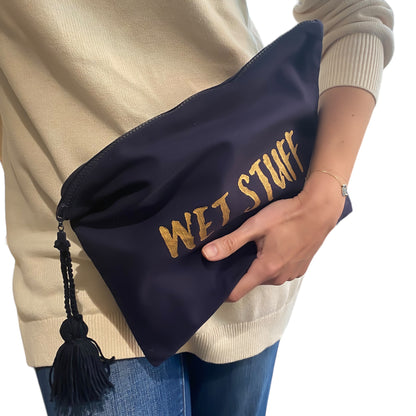 Wet Stuff Linen Clutch - L