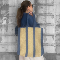 Striped Crochet Bag