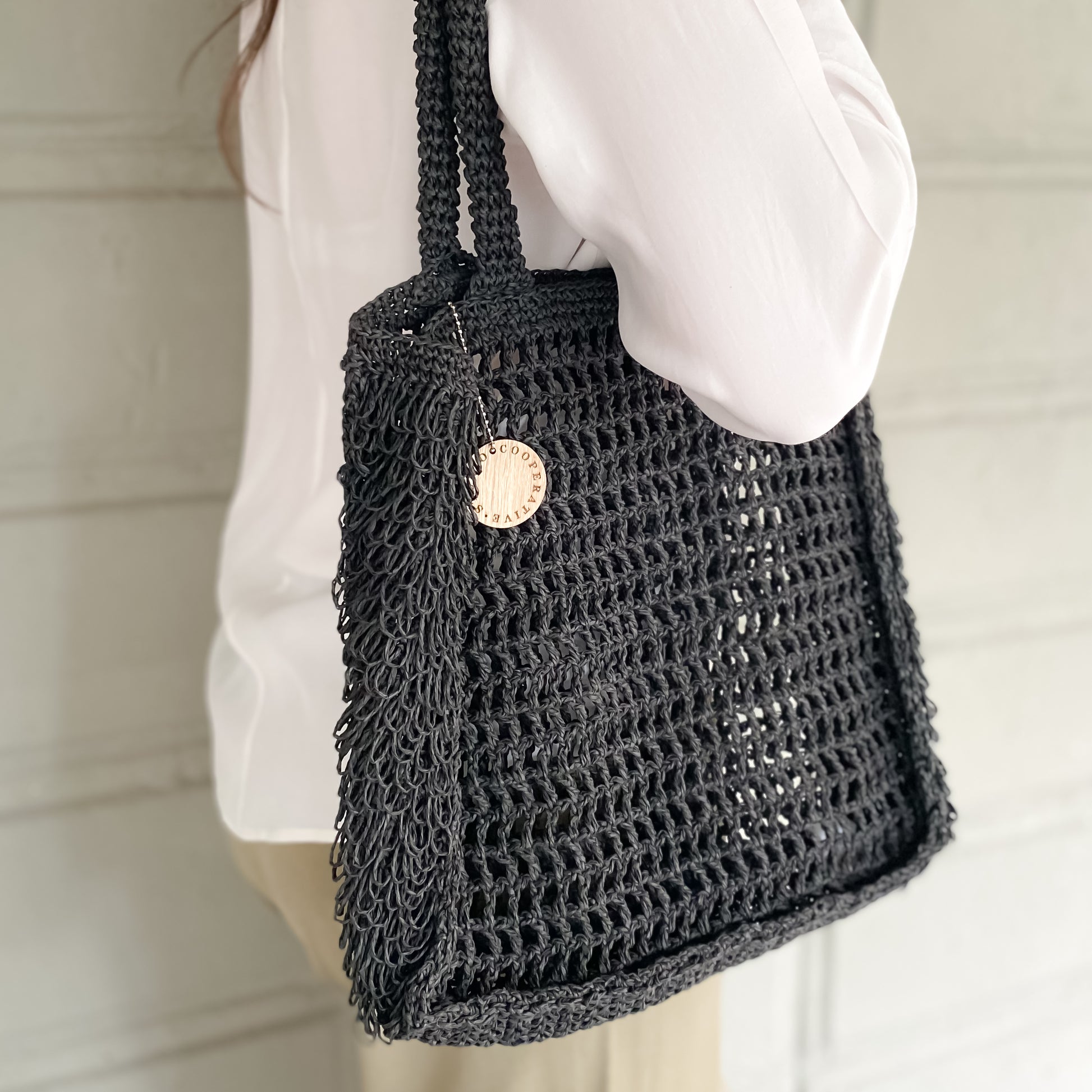 Tasseled Paper Tote ÇantalarvvCOOPERATIVESTUDIO Cooperative Studio ##color##