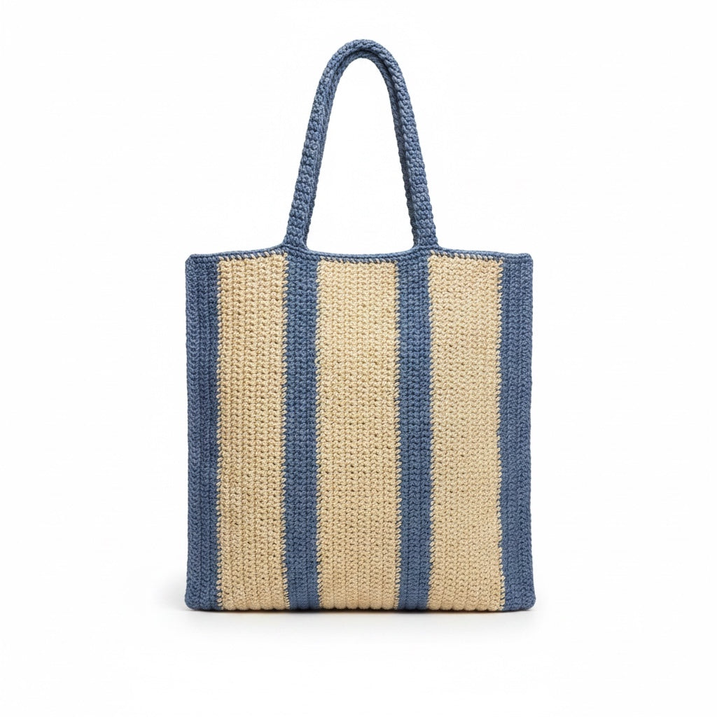 Striped Crochet Bag