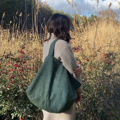 Cooperative Studio Bags — Cube Bag Wool — Yeşil