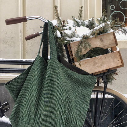 Cooperative Studio Bags — Cube Bag Wool — Yeşil
