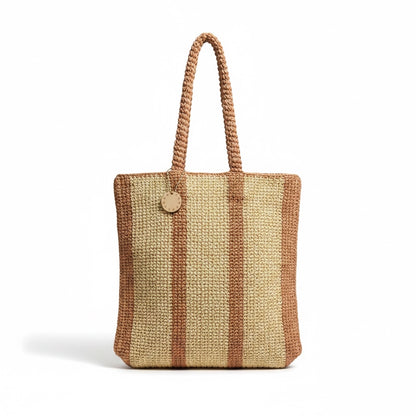 Striped Crochet Bag