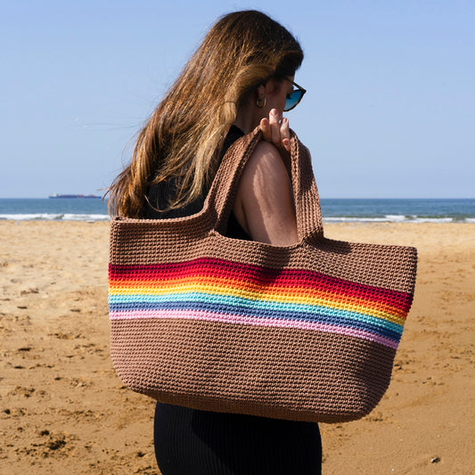 Shopping Crohet Bag "Rainbow" Large ÇantalarvvCOOPERATIVESTUDIO Cooperative Studio ##color##