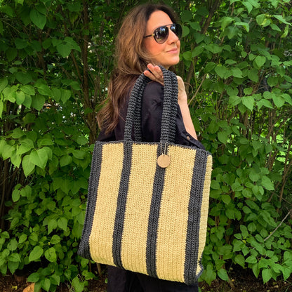Striped Crochet Bag ÇantalarvvCOOPERATIVESTUDIO Cooperative Studio ##color##