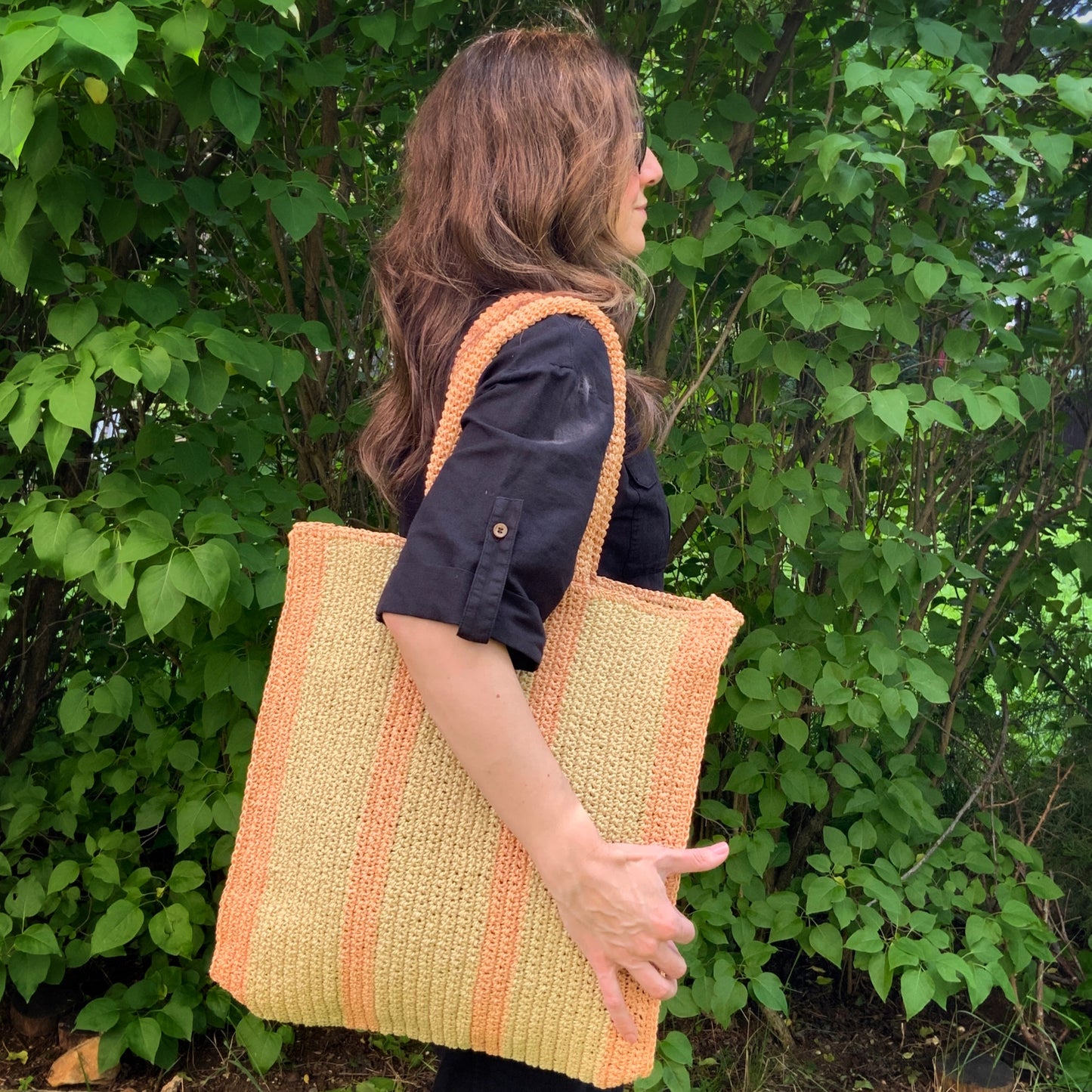 Striped Crochet Bag ÇantalarvvCOOPERATIVESTUDIO Cooperative Studio ##color##