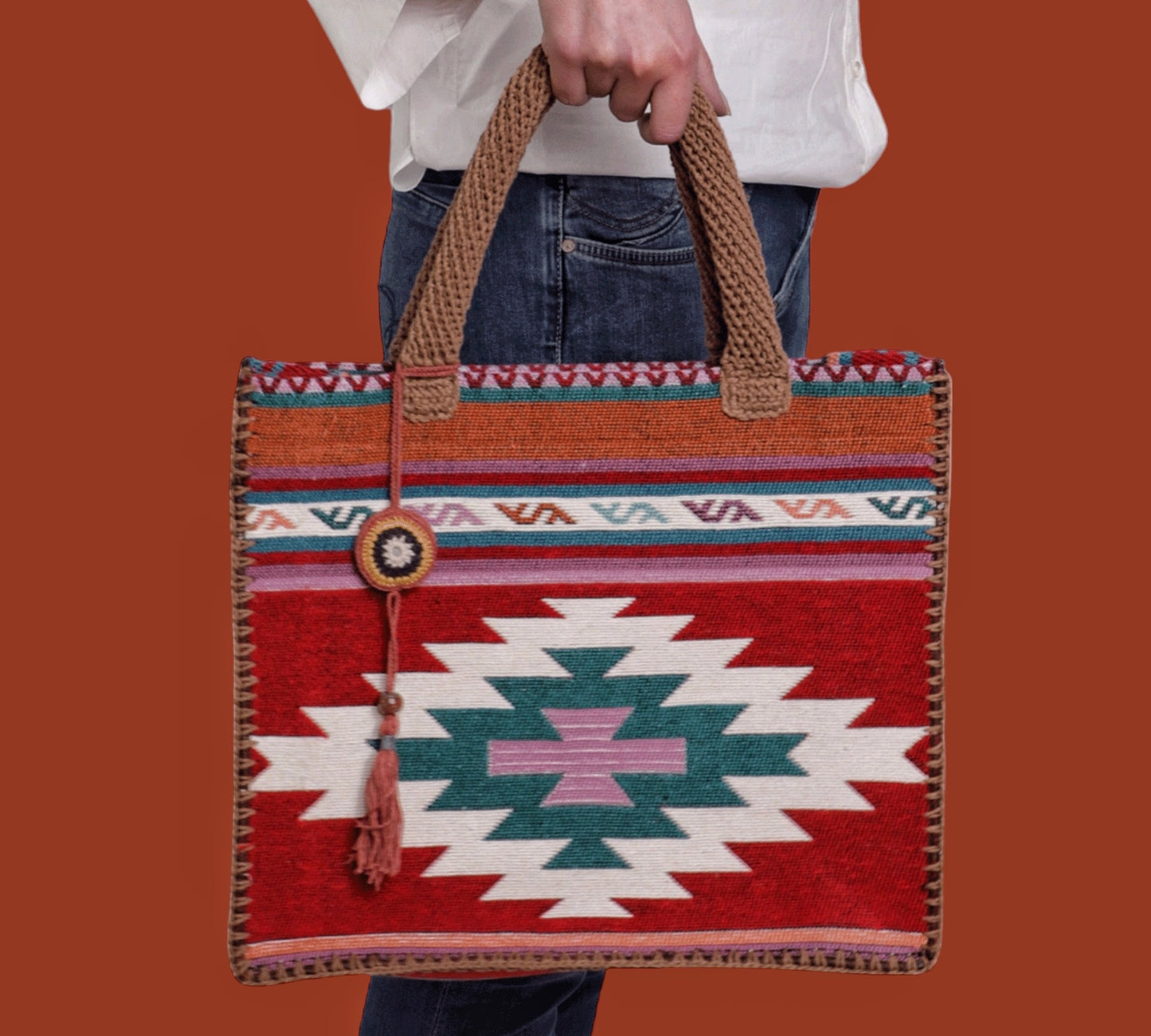 Kilim Crochet Bag