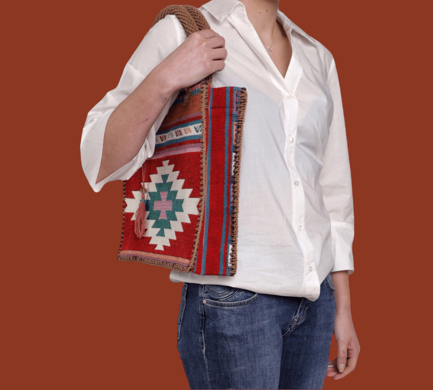 Kilim Crochet Bag