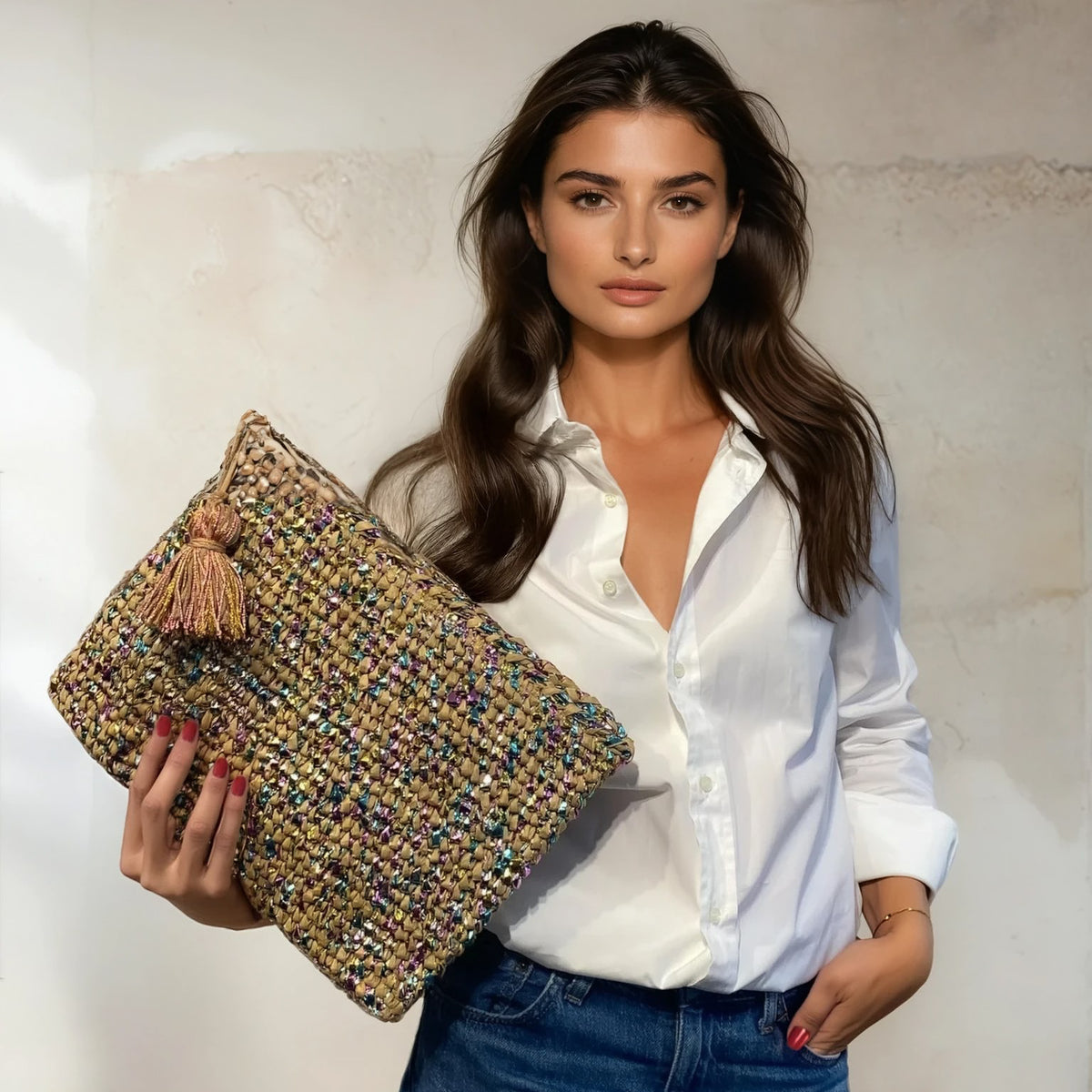 Cooperative Studio Bags — Metallic Clutch — Çok Renkli