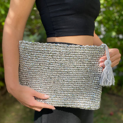 Cooperative Studio Bags — Metallic Clutch — Gümüş