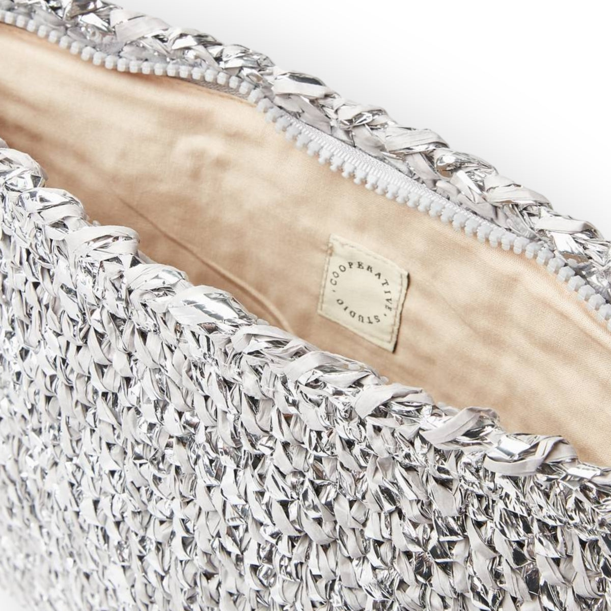 Cooperative Studio Bags — Metallic Clutch — Gümüş