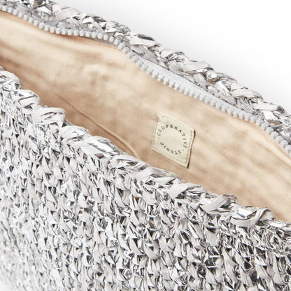 Cooperative Studio Bags — Metallic Clutch — Gümüş