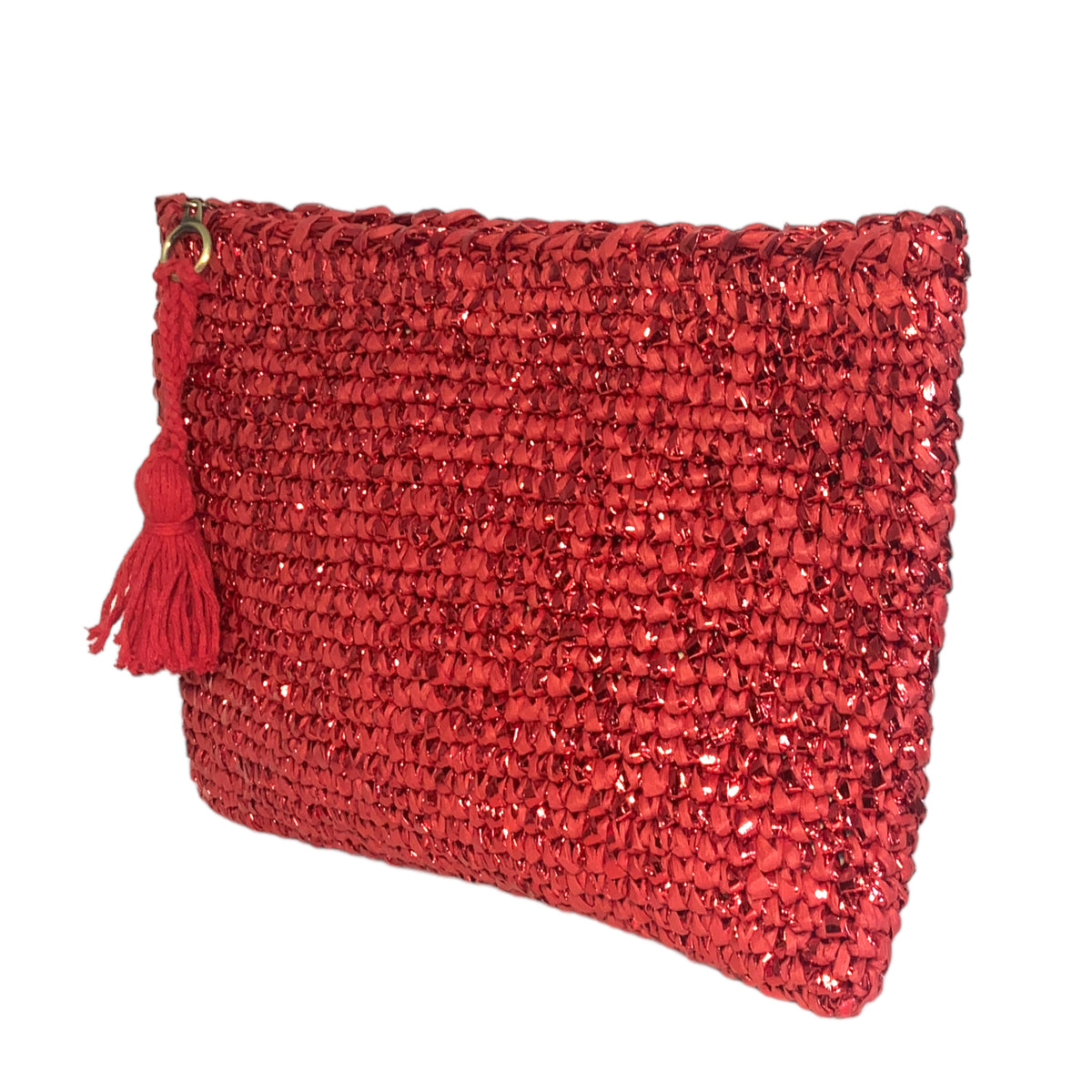 Cooperative Studio Bags — Metallic Clutch — Kırmızı