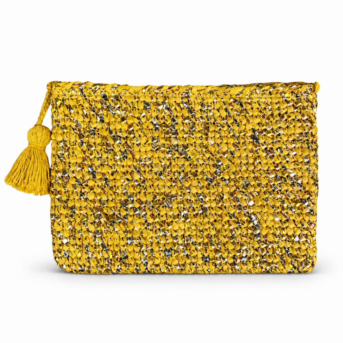 Cooperative Studio Bags — Metallic Clutch — Sarı