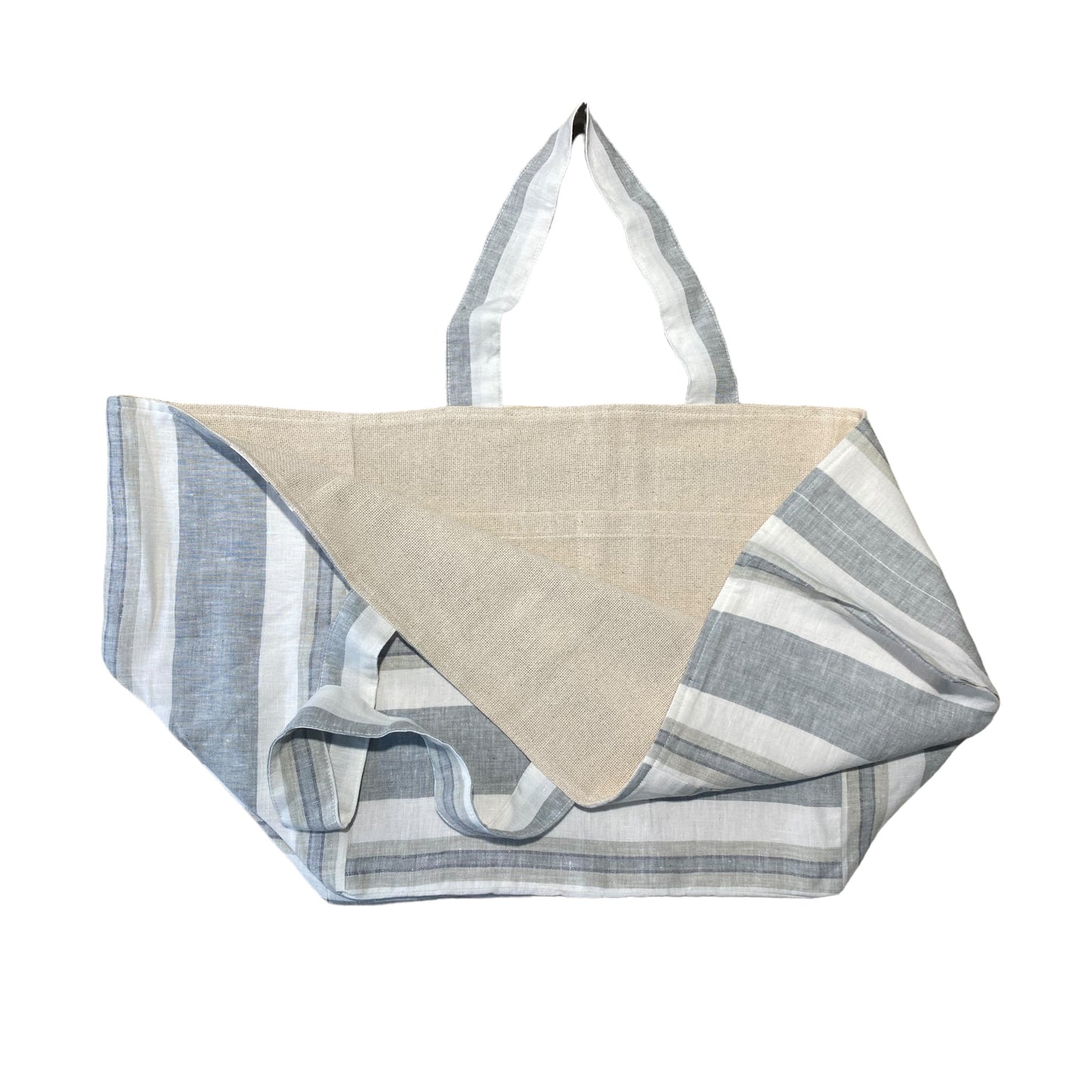 Cube Bag Linen Stripe