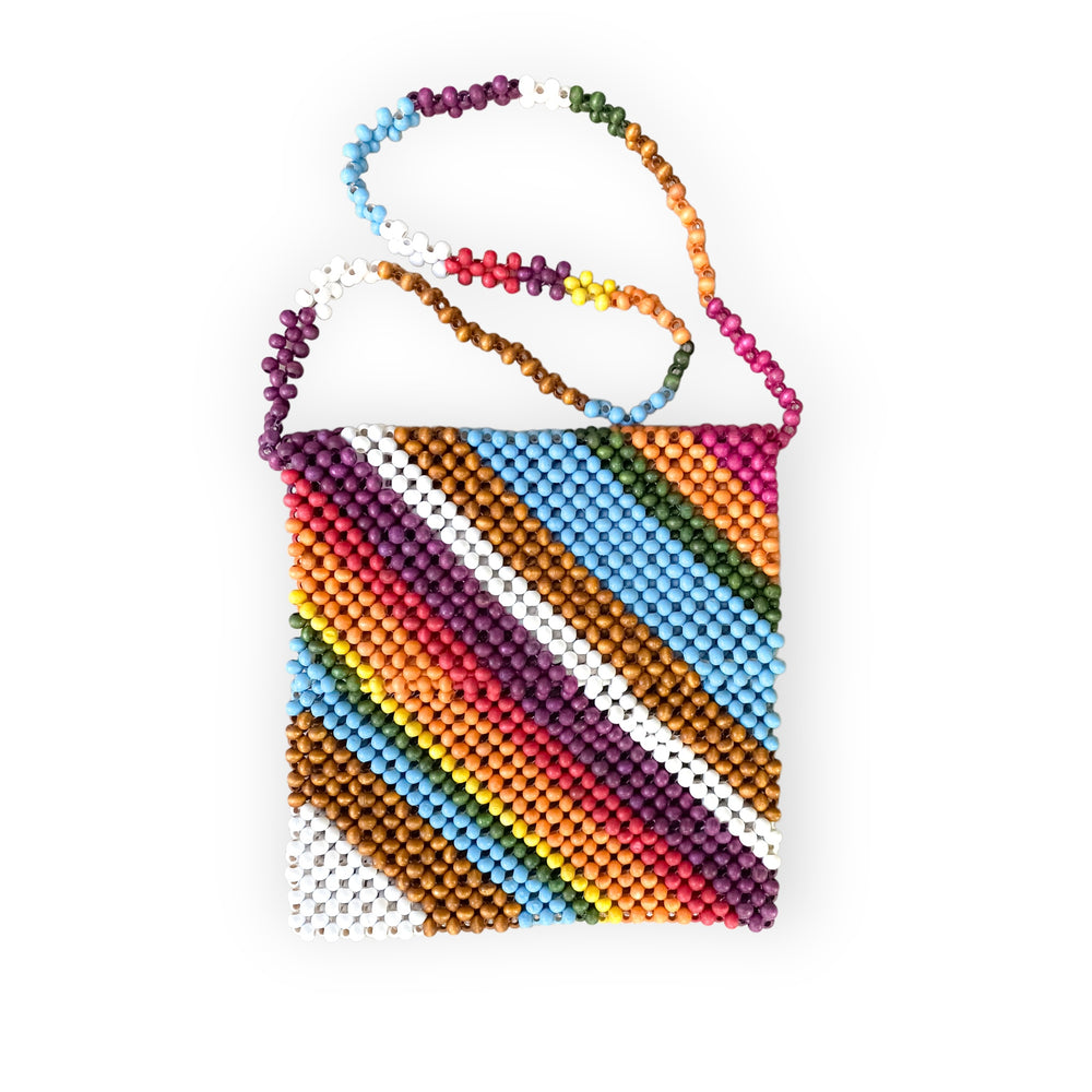 Diagonal Bead Bag