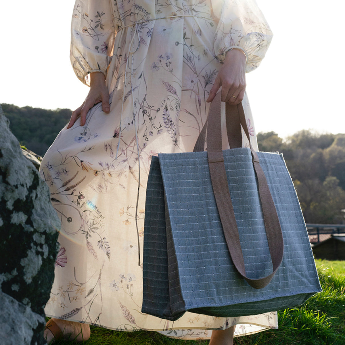 Cooperative Studio Bags — Plaid Bag — Gri