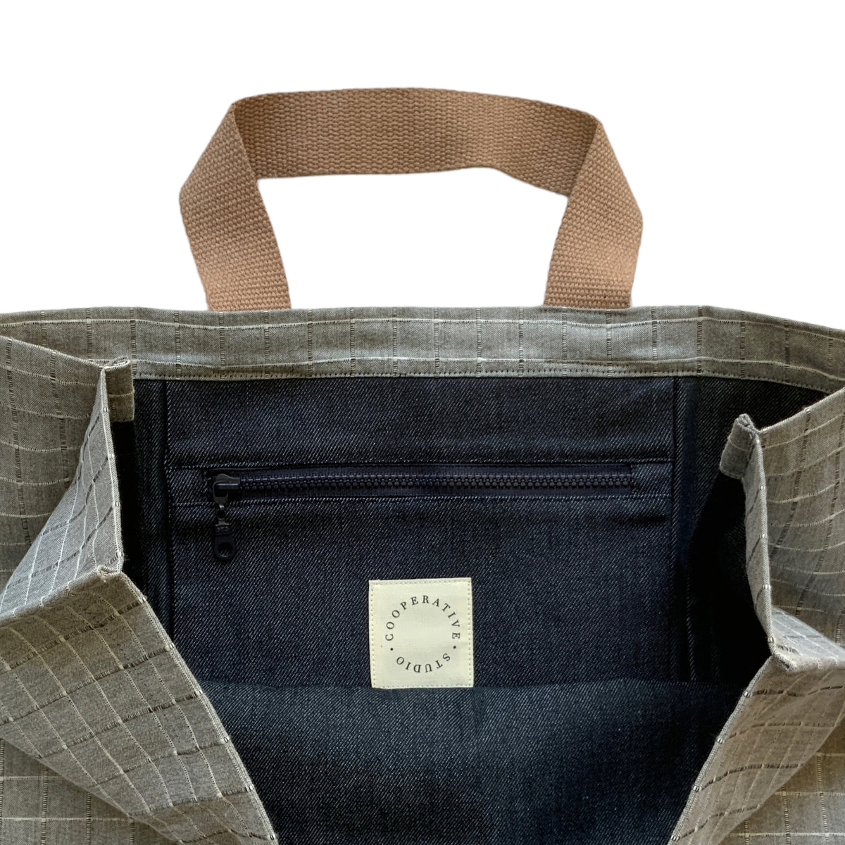 Cooperative Studio Bags — Plaid Bag — Gri